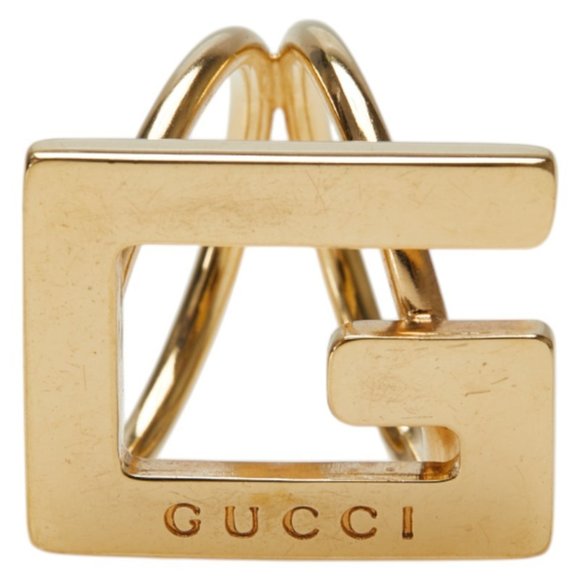 GUCCI Accessories - Gucci G Logo Scarf Ring, Gold Plated, Women's, GUCCI